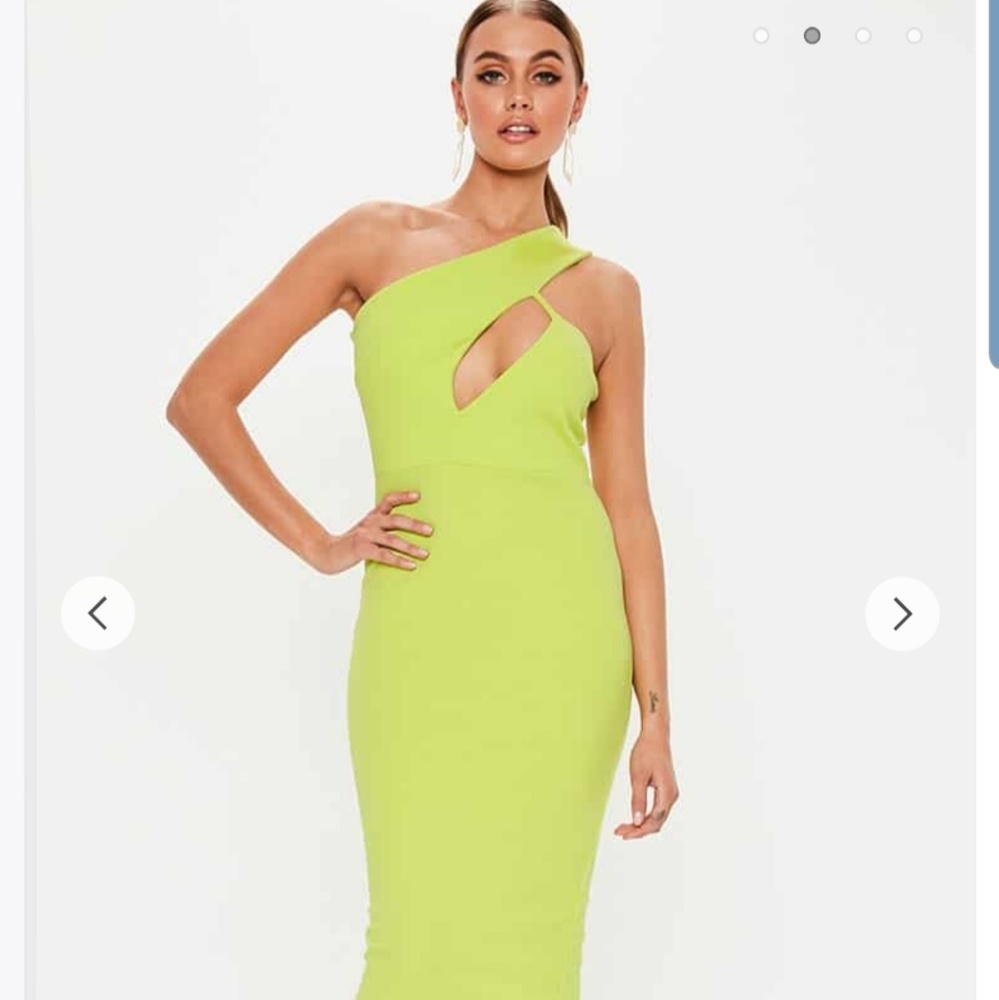 Missguided One-Shoulder Midi Dress